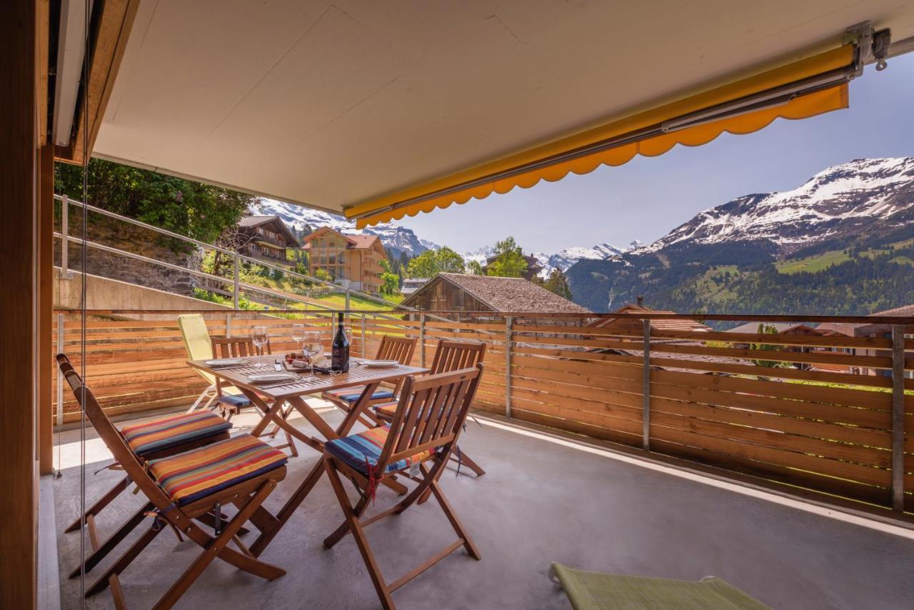 Ferienwohnung Chalet Am Acher 3 Wengen Exterior foto