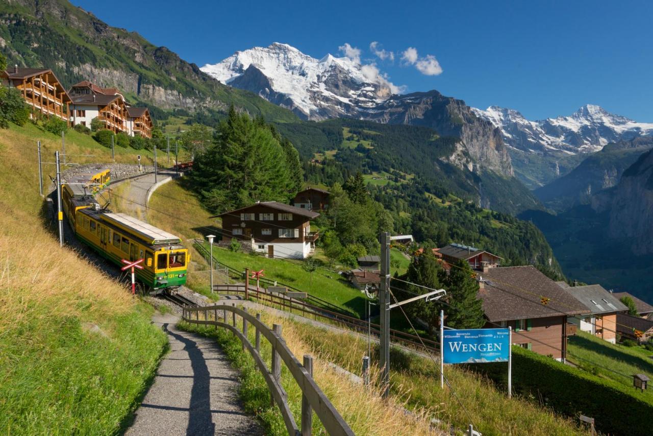 Ferienwohnung Chalet Am Acher 3 Wengen Exterior foto