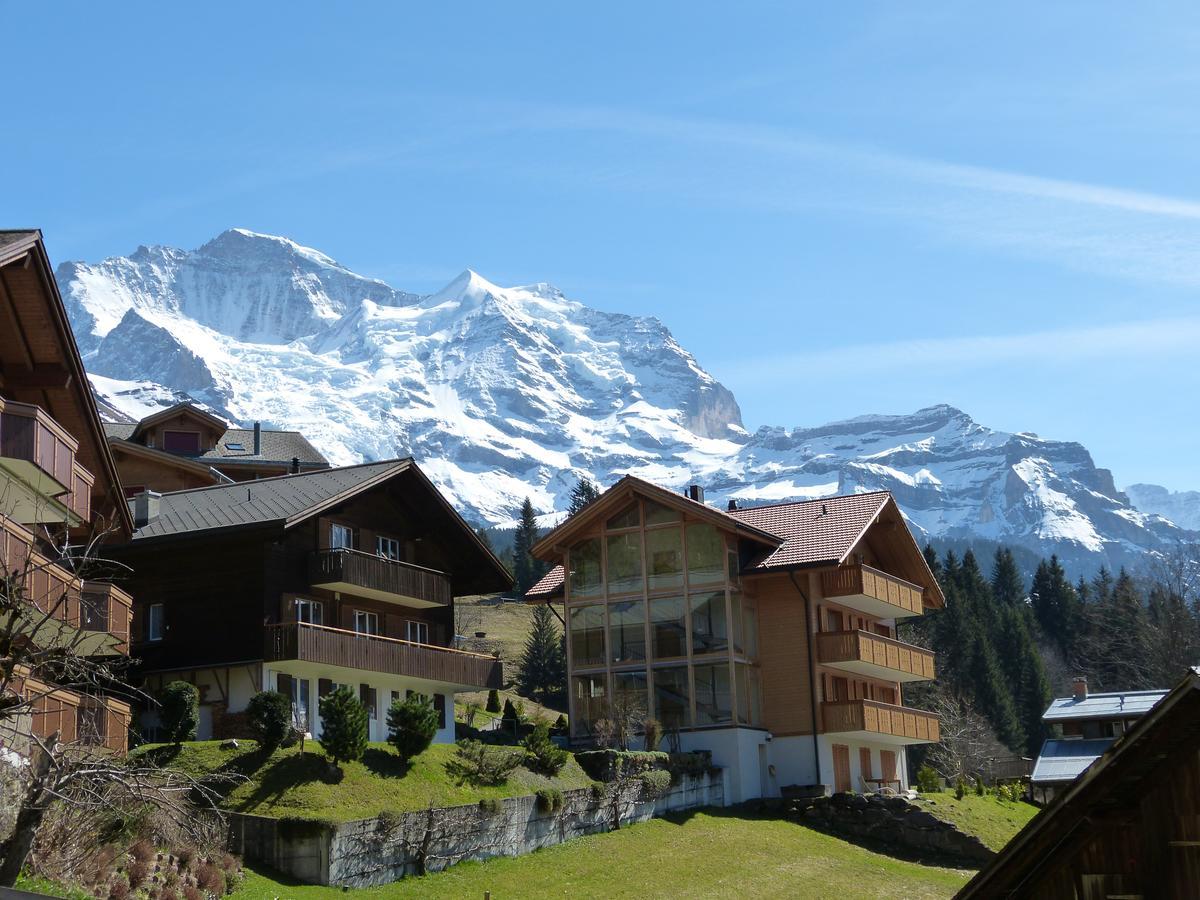 Ferienwohnung Chalet Am Acher 3 Wengen Exterior foto