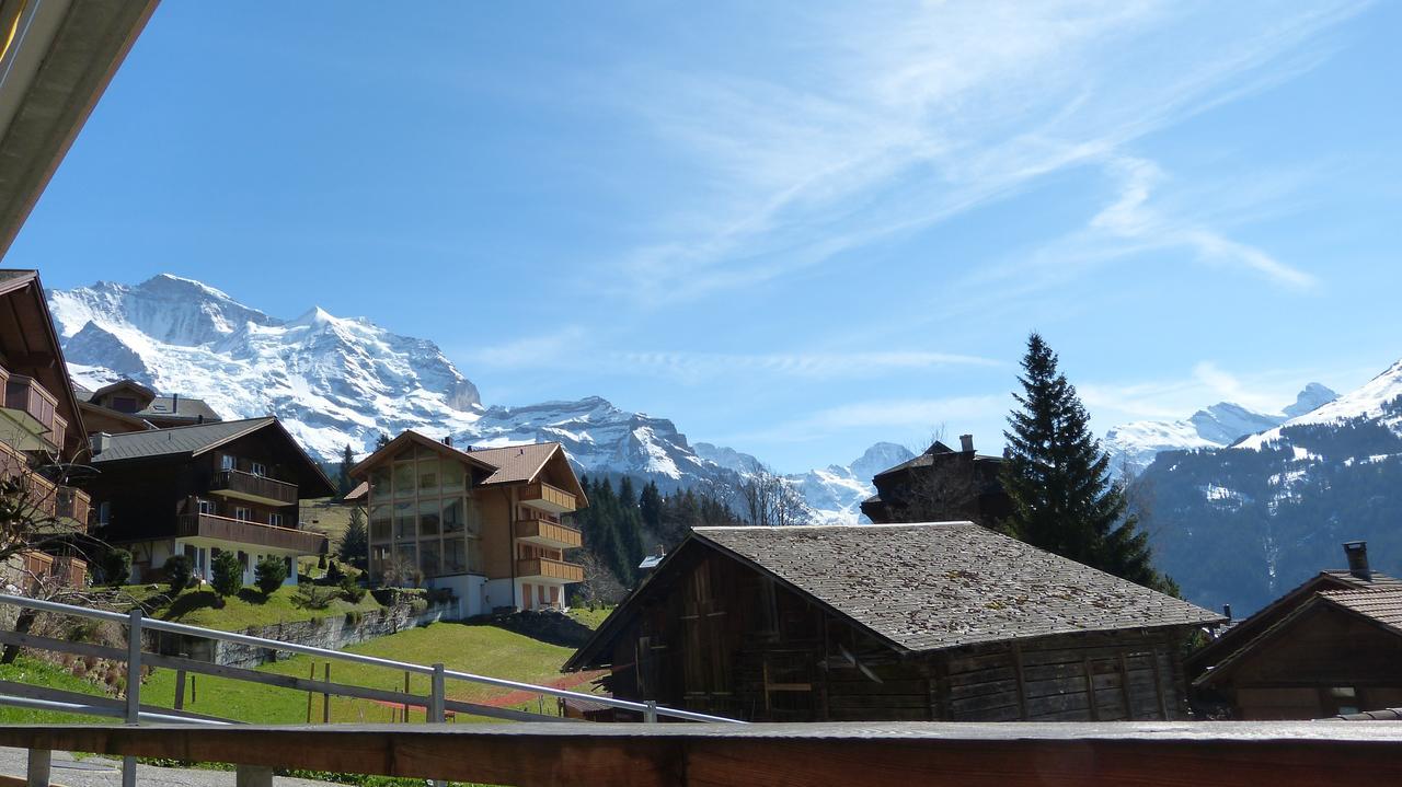 Ferienwohnung Chalet Am Acher 3 Wengen Exterior foto